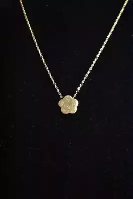 Collier Fleur Or